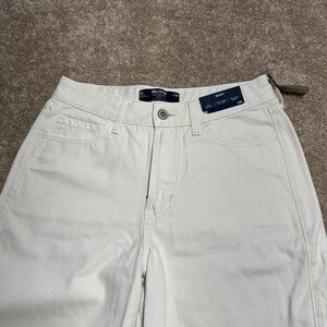 Hollister Men's Cream Straight Slim Jeans